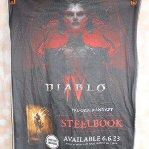 Diablo IV 4 Cloth Fabric GameStop Promotional Promo Poster Banner Xbox 34x24